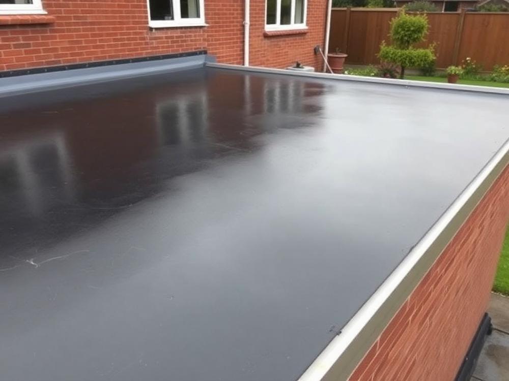 Old flat roof → New flat roof — after photo of roofing work by Mikey & Sons